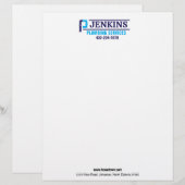 En-tête De Lettre Service de plomberie professionnel (Devant / Derrière)