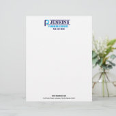 En-tête De Lettre Service de plomberie professionnel (Debout devant)