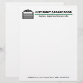 En-tête De Lettre Service de porte de garage professionnel (Devant / Derrière)