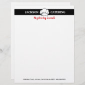 En-tête De Lettre Service de restauration professionnelle (Devant / Derrière)