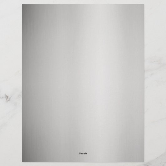 En-tête De Lettre Shaded Silver Gray Minimalist (Dos)