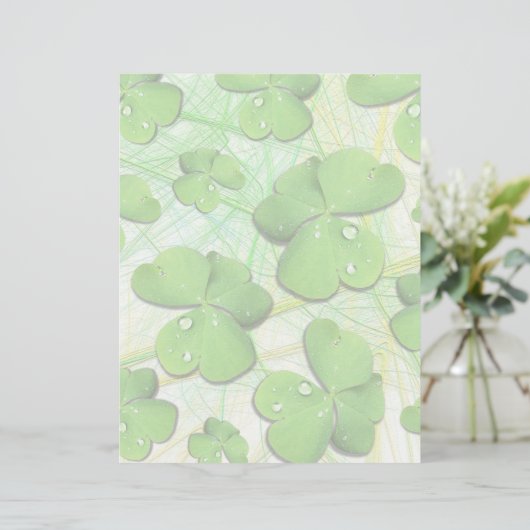 En-tête De Lettre Shamrock vert St Patrick iPhone 5 Coque-Mate (Debout devant)