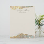 En-tête De Lettre Signature holographique Script moderne Parties sci (Debout devant)