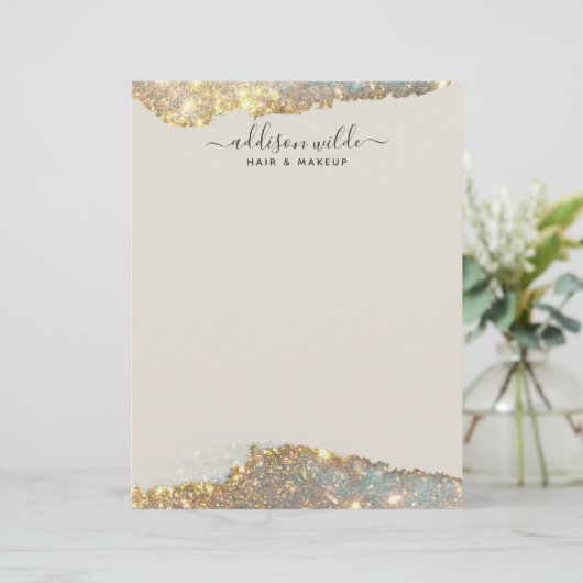 En-tête De Lettre Signature holographique Script moderne Parties sci (Debout devant)