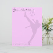 En-tête De Lettre silhouette de football (Debout devant)