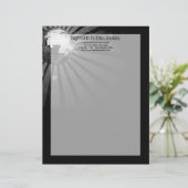 En-tête De Lettre Silver Sparkle (Debout devant)