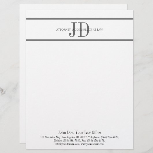 En-tête de lettre SilverScript MatchBusinessCard (Devant / Derrière)