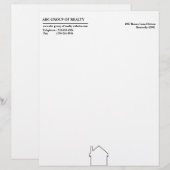 En-tête De Lettre Simple Immobilier (Devant / Derrière)