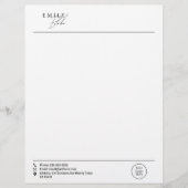 En-tête De Lettre Simple Modern Business With Logo (Devant)