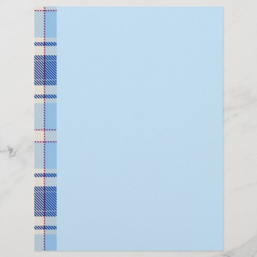 En-tête De Lettre Simple Style Chake Rustique Bleu  (Devant)