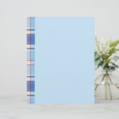 En-tête De Lettre Simple Style Chake Rustique Bleu  (Debout devant)