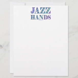 En-tête De Lettre SlipperyJoe's artistique Jazz Hands couleurs vives