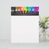 En-tête De Lettre SlipperyJoe's Dancing Pride Shadows cadeaux gay ar (Debout devant)