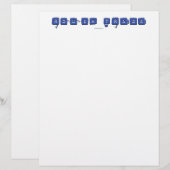 En-tête De Lettre SlipperyJoe's rugueux commerce 3-D blocs de glace  (Devant / Derrière)