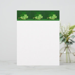 En-tête De Lettre SlipperyJoe's Saint Patrick's Day three-leaf clove