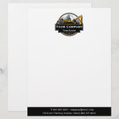 En-tête De Lettre Société de construction d'équipement lourd profess (Devant / Derrière)