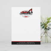 En-tête De Lettre Société de construction d'équipement lourd profess (Debout devant)