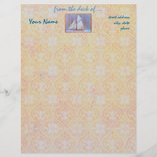 En-tête de lettre sombre de voiles