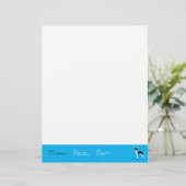 En-tête De Lettre Sophisticated Great Dane on Pink (Debout devant)