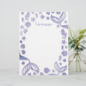 En-tête De Lettre Sous la sirène de la mer (Debout devant)