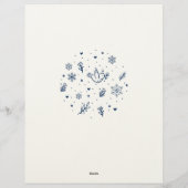 En-tête De Lettre Stationnaire de vacances de motoneige mignonne (Dos)