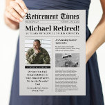 En-tête De Lettre SYMBOLE DE LA RETRAITE DIACRITIQUE Cadeau militair<br><div class="desc">Célébrez la retraite de votre patriote avec ce modèle de journal. Modifiez les détails du modèle avec les faits saillants de votre retraité. Parfait pour les vétérans de l'Armée de terre, du Corps des Marines, de la Marine, de la Force aérienne, de la Garde côtière, de la Police, du Feu,...</div>