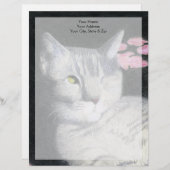 En-tête De Lettre Tabby Cat (Devant / Derrière)