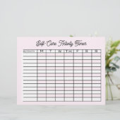 En-tête De Lettre Temps d'activité autosoins (Debout devant)