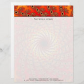 En-tête De Lettre Terrapin Spin Fractal Art (Devant / Derrière)