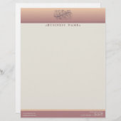 En-tête De Lettre Tête de lettre Customisée Victorian Blush (Devant / Derrière)