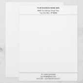 En-tête De Lettre Tête de lettre professionnelle personnalisée Votre (Devant / Derrière)