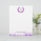 En-tête De Lettre Tête de papier-lettres couleur d'aquarelle moderne (Debout devant)