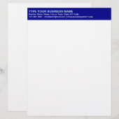 En-tête De Lettre Textes alignés à gauche sur le titre bleu de (Devant / Derrière)