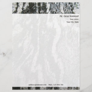 En-tête De Lettre Texture personnalisée de roche avec l'adresse de