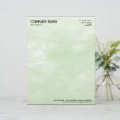 En-tête De Lettre Texture Sky 01 Vert clair (Debout devant)