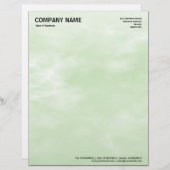 En-tête De Lettre Texture Sky 01 Vert clair (Devant / Derrière)