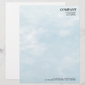 En-tête De Lettre Texture Sky 02 (Devant / Derrière)