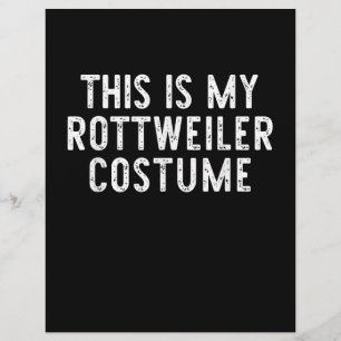 En-tête De Lettre This Is My Rottweiler Dog Costume Halloween Lazy