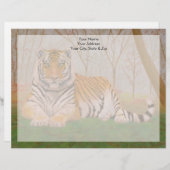 En-tête De Lettre Tigre (Devant / Derrière)