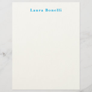 En-tête De Lettre Titre minimaliste Professionnel Moderne Nom Plat