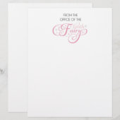 En-tête De Lettre Tooth Fairy du bureau de papeterie (Devant / Derrière)