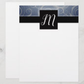 En-tête De Lettre Tourbillons de monogramme (Devant / Derrière)