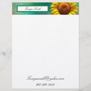 En-tête De Lettre Tournesol