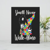 En-tête De Lettre Tu ne marcheras jamais seul père fille autisme (Debout devant)