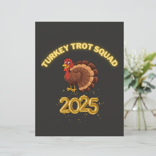 En-tête De Lettre Turkey Trot Squad 2025 (Debout devant)