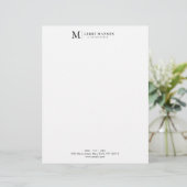 En-tête De Lettre une entreprise moderne, professionnelle et simple (Debout devant)