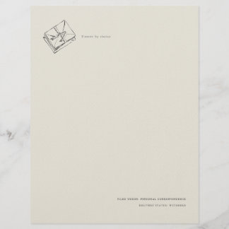 En-tête De Lettre Unsent Letter- Jane Austen Inspired Letterhead