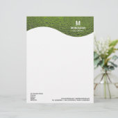 En-tête De Lettre Vague Monogram - Eau Cool - Avocado (Debout devant)