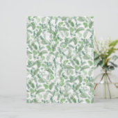 En-tête De Lettre Végétation tropicale moderne Vieux feuillage vert (Debout devant)