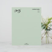 En-tête De Lettre Vélo à définition verte (Debout devant)